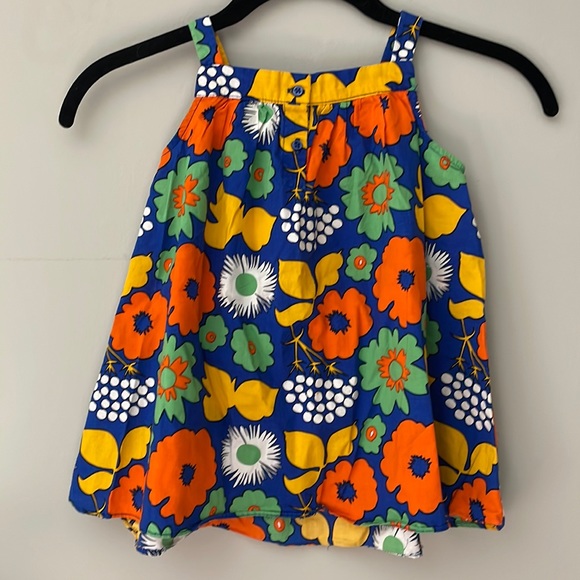 MARIMEKKO LITTLE GIRLS FLOWER PATTERN DRESS - Picture 2 of 5